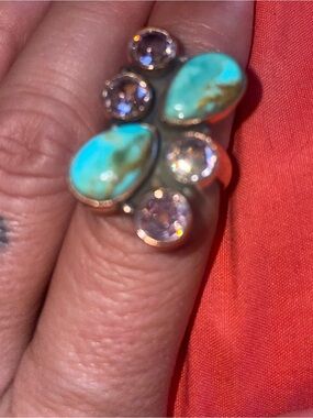 Womens New copper adjustable ring